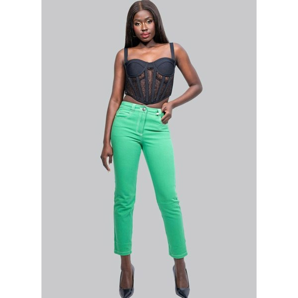 IvyEkongFashion Jeans JONI Green Skinny Jeans