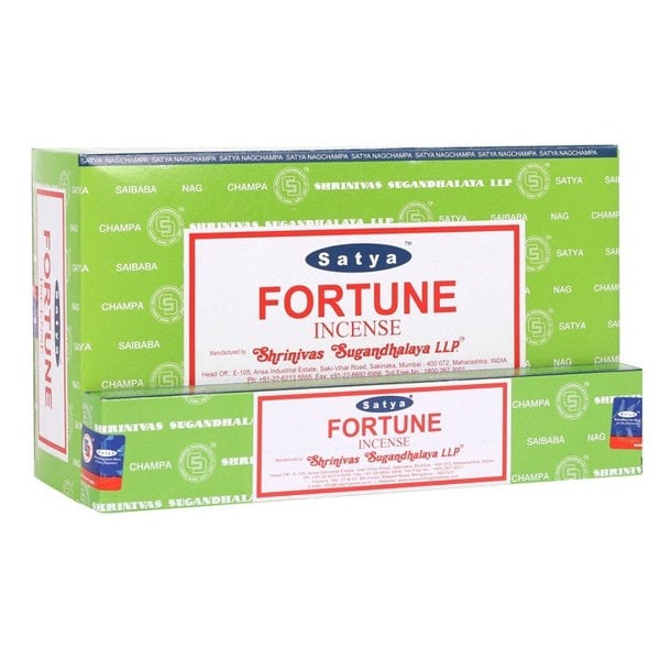 Serano 12 Packs of Fortune Incense Sticks by Satya