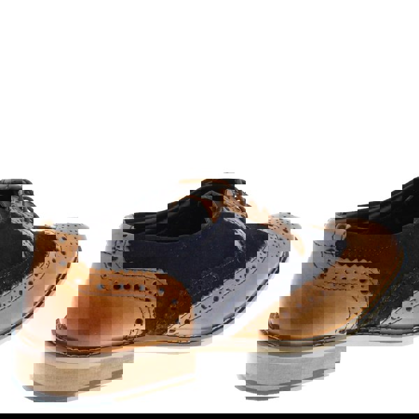 Frank James Redford Mens Leather Lace Up Wingtip Formal Gatsby Evening Brogue Shoes