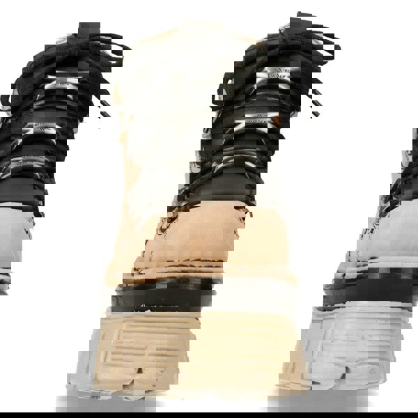 New Rock M-106-S40 Beige Leather Gothic Ankle Platform Boots