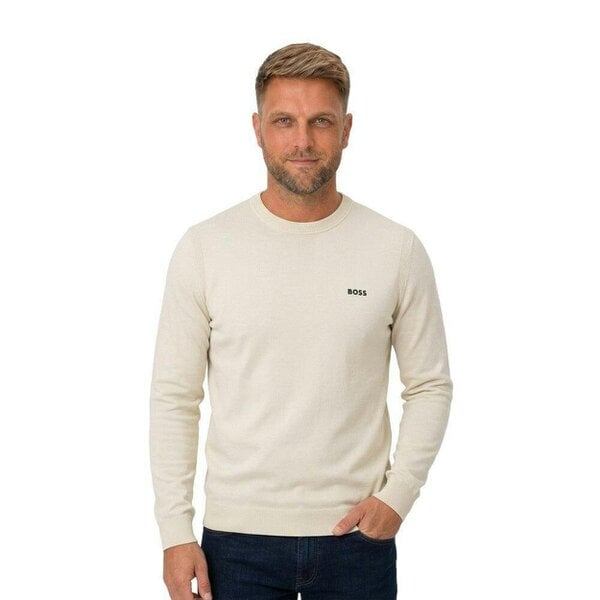 BOSS Ever-X Crew Neck Jumper Natural