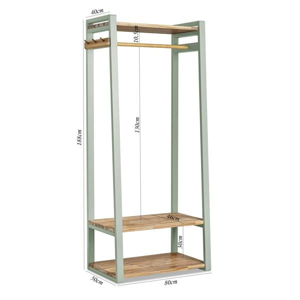 Statement Furniture Florence Open Wardrobe with Shelves