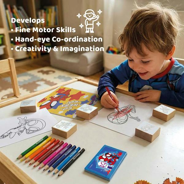 Multiprint Spidey & Friends Travel Set by Multiprint – Kids Activity & Craft Set
