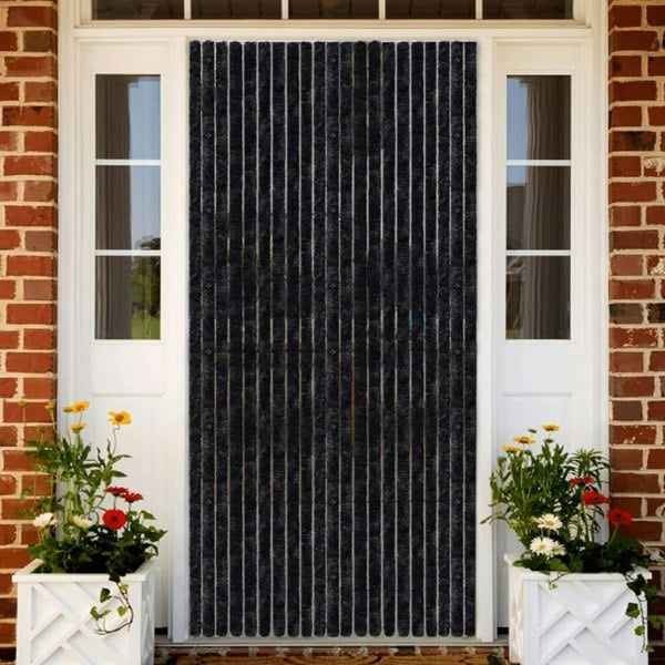 Berkfield Insect Curtain Anthracite 100x220 cm Chenille