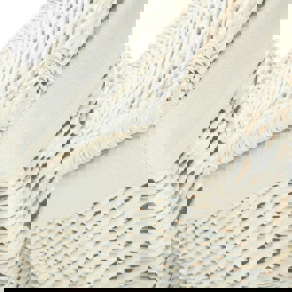 Wicker Corner Laundry Basket