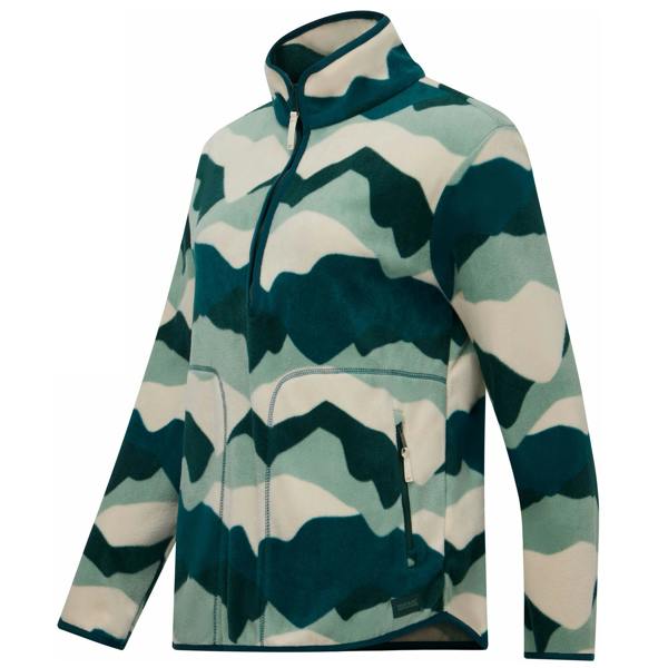 Regatta Womens/Ladies Frankie Abstract Mountain Quarter Zip Fleece Top - Multicoloured - 