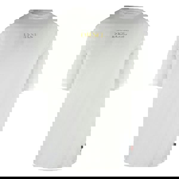 Diesel Gold Logo White T-Shirt