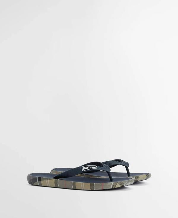 Barbour Oakdale Sandal - Navy/Dress Tartan