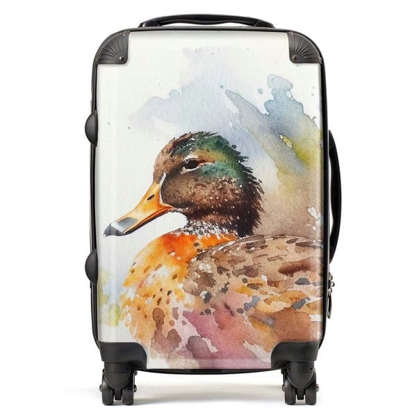 Warren Reed Mallard Watercolour Suitcase