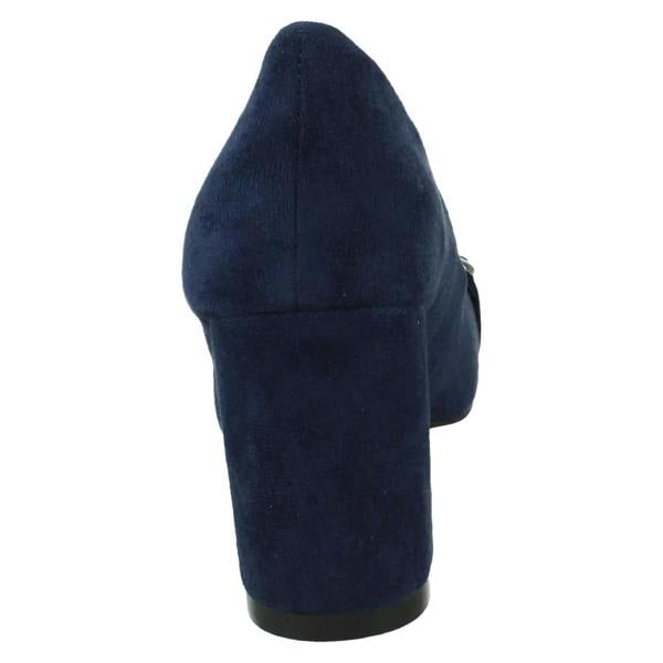 Spot On Ladies Spot On Elegant Buckle Detail Court Shoes F90139