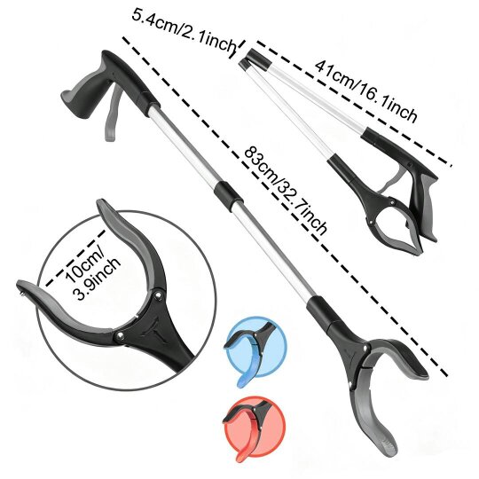 Havendro Reacher Grabber Tool - Long Reach Litter Picker Pick Up Mobility Tool