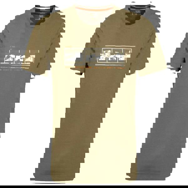 Mountain Warehouse Mens 3 Peaks Organic Cotton T-Shirt - Green - 