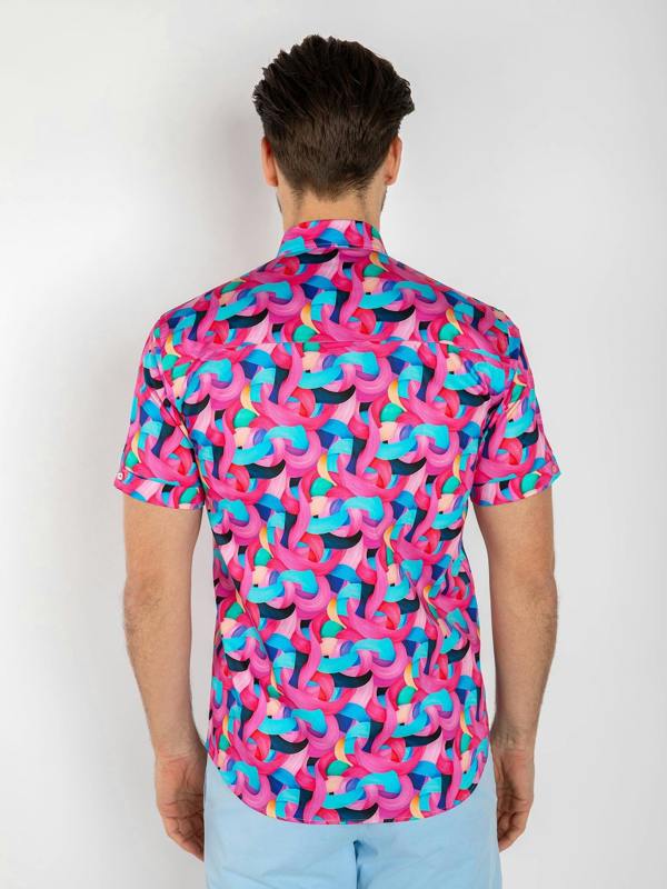 INFINITE SWIRLS SHORT SLEEVE SHIRT - Claudio Lugli Shirts