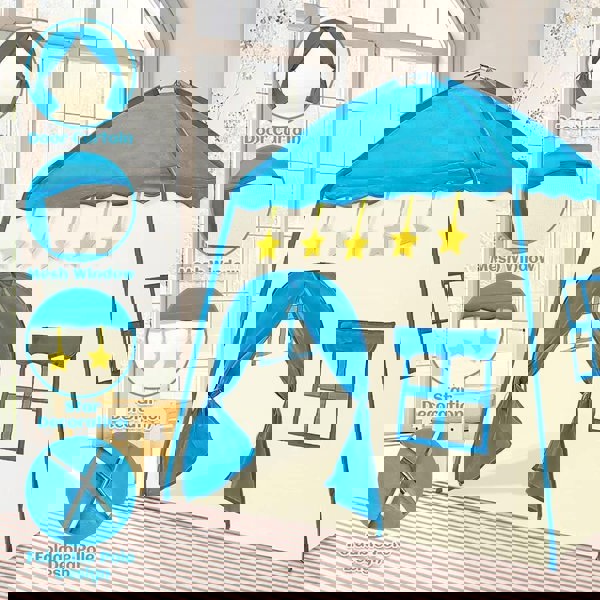 deAO Toys Play Tent Girls Princess Tent Indoor & Outdoor Toddler Tent