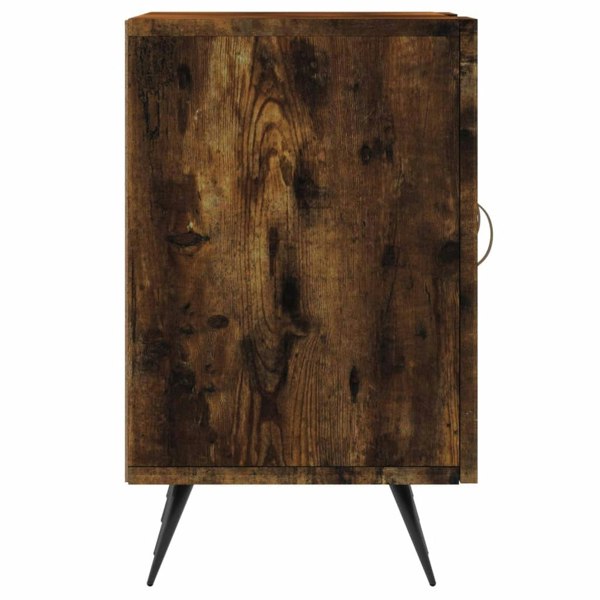 Berkfield TV Cabinet Smoked Oak 150x30x50 cm Engineered Wood