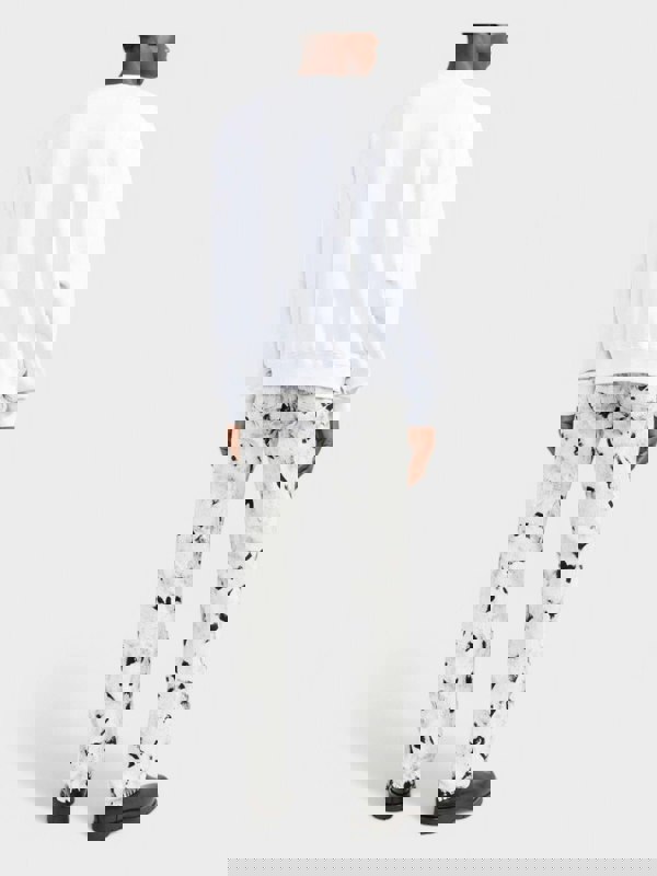 Off - White Spray Helv Skate Crewneck White - Supplied FashionOFF WHITE