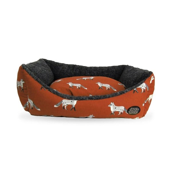 Snug and Cosy Pets Fox Print Bed