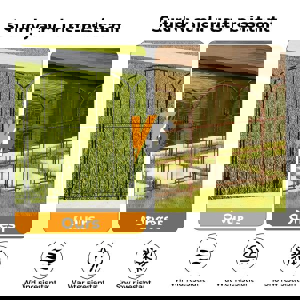 Levede 10 Pack Animal Barrier Metal Decorative Garden Fence Outdoor Pet Border