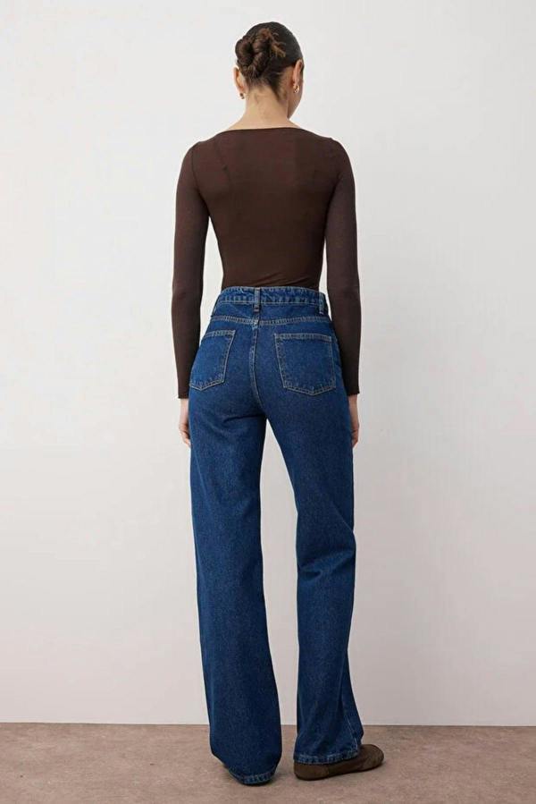 WOVCOR High Waist Wide Leg Jeans