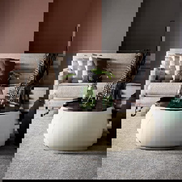 TG24 Coffee Table Set, Cream & Green-Weilai Concept-Weilai Concept