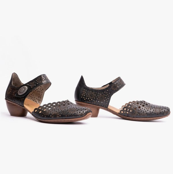 Rieker 43753-00 Womens Shoes - Black