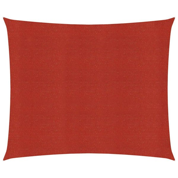 Berkfield Sunshade Sail 160 g/m�__ Red 3.6x3.6 m HDPE