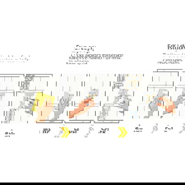 WT1544 - Light Sapphire and Parchment colour Traditional Spanish Tiles Wall Stickers - 15 cm x 15 cm - 24 pcs