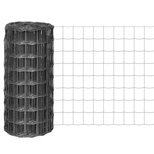 Berkfield Euro Fence Steel 10x0.8 m Grey