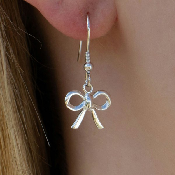 Mylee London Sterling Silver Bow Earrings