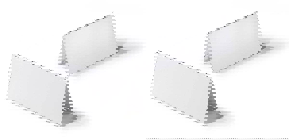 Durable Clear Acrylic Table Place Name Holders and Inserts | 10 Pack | 105x297mm