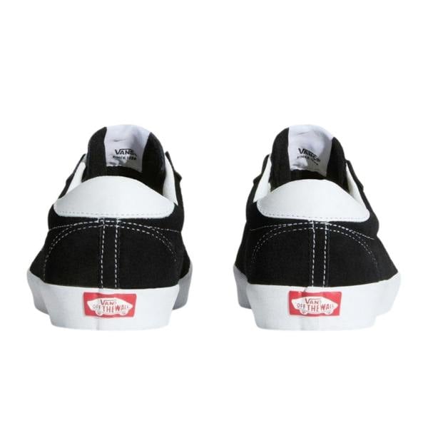 Vans Sport Low Black White Casual Trainers UK 3