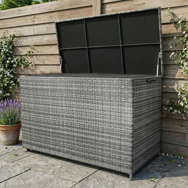Jardi Rattan Cushion Storage Box 996L - Grey