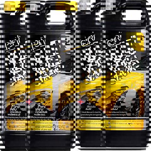 Cleenly Multi-Vehicle Car Shampoo Pressure Washer Wash Remove Traffic Film 10L