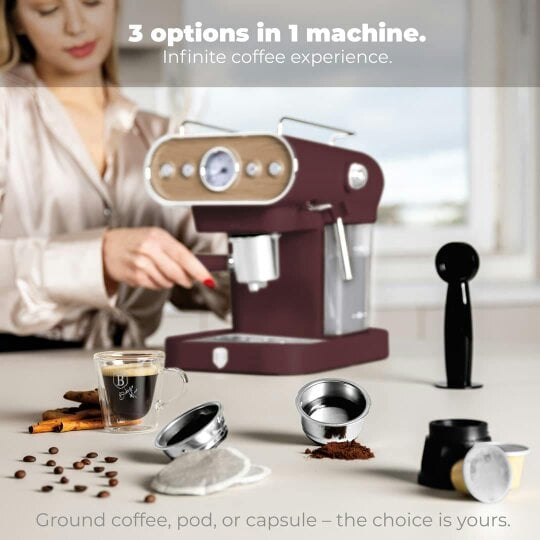 Berlinger Haus Espresso Coffee Maker, 3 in 1 BH9855
