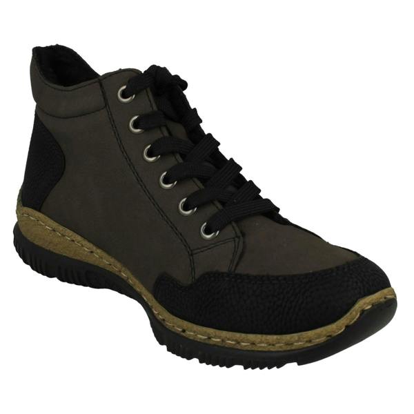 Rieker Ladies Rieker Casual Lace And Zip Fastening Ankle Boots N3244
