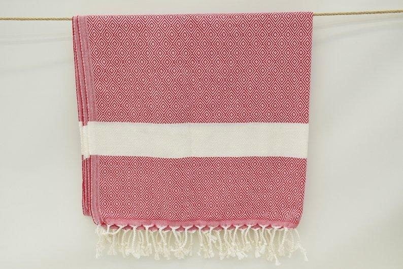 Hammam Turkish Towel Peshmetal in Red