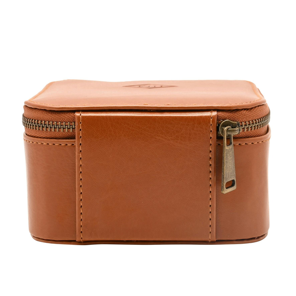 Harvey Makin Travel Watch & Jewellery Case - Tan
