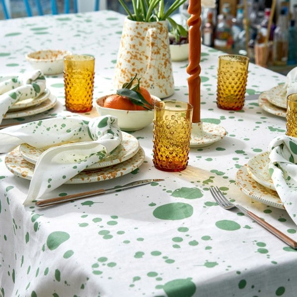 Hot Pottery Smoke Green Hot Pottery X Polkra Tablecloth