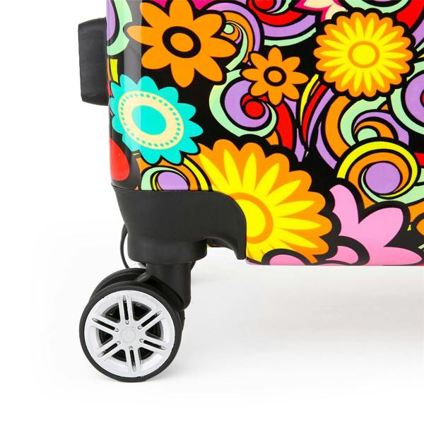 Infinity Luggage Hard Shell Printed Cabin Suitcase 35 x 23.5 x 56 cm Luggage Suitable for Easyjet, Ryanair, Wizzair