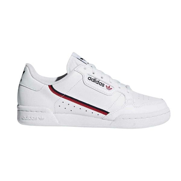 Adidas Womens/Ladies Continental 80 Stripe Leather Trainers - White - 
