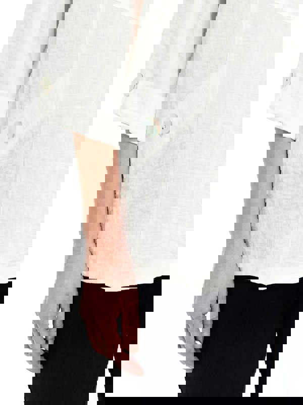 PennyPlain Asymmetric Hem Top - Ivory