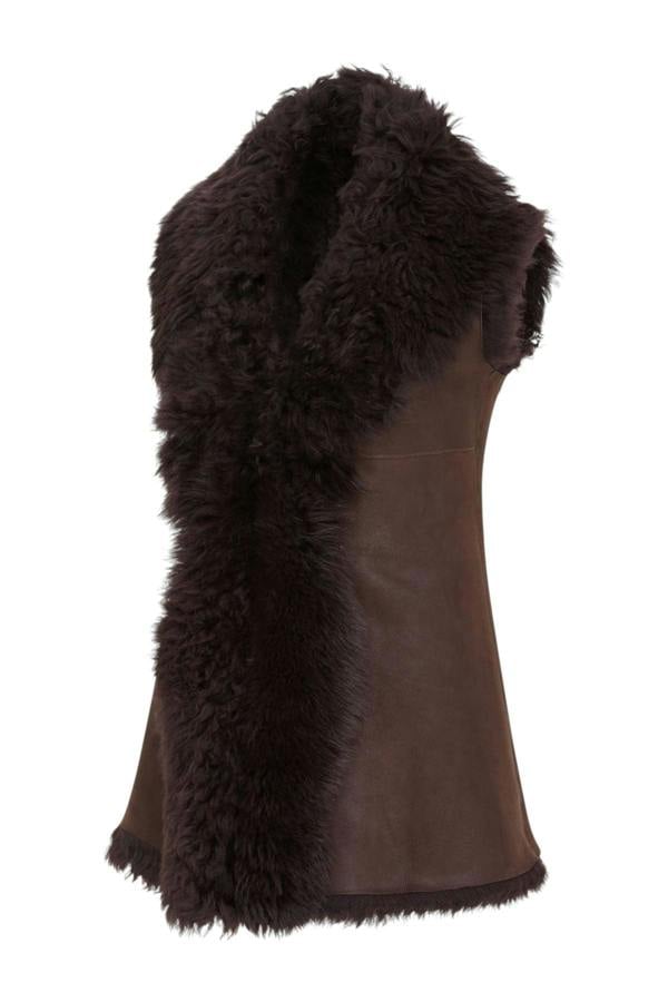 Infinity Leather Women's Toscana Shearling Nappa Leather Sheepskin Gilet - Parkes