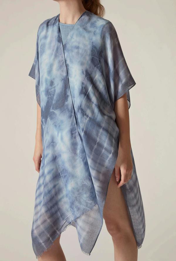 James Lakeland Blue Boho Tie-Dye Kaftan