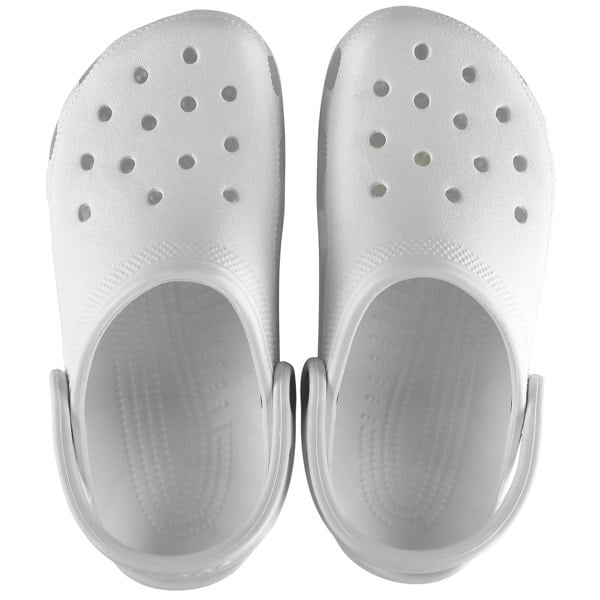 Crocs Kids' Classic Clog Thermoplastic White Loafers