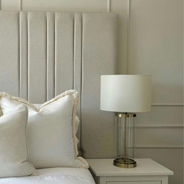 Pagazzi Lighting Adelia Antique Brass & Glass Table Lamp