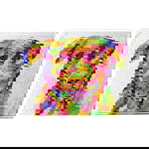 Benjamin Tate Design Amazing Illustration of Dog Pop Art (Bath Towel)