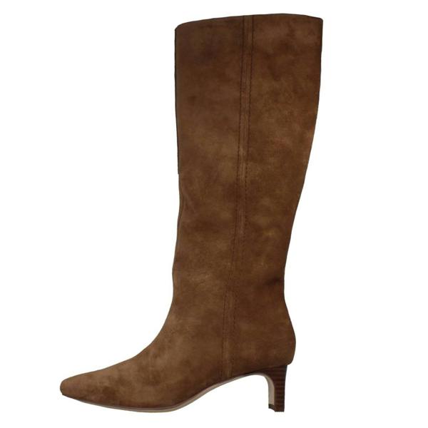 Clarks Ladies Clarks Thin Block Heeled Knee High Boots Edina Tall
