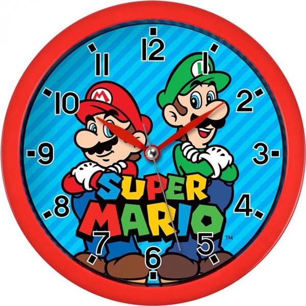 Character Watches Mario Wall Clock GSM3047