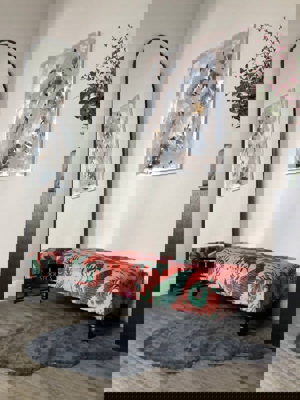 Made to measure available | contact us | Lynx Printed multicolour Fabric Footstool - ISTOOLS