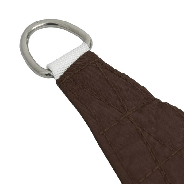 Berkfield Sunshade Sail Oxford Fabric Triangular 3x4x5 m Brown